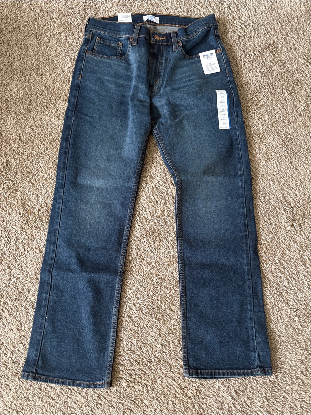 NWT Levi's Men's Indigo Straight Jeans